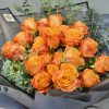 24 Orange Ecuadorian Roses Bouquet - Image 3