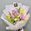 1 Dozen Tulips and Lisianthus Bouquet - Image 2