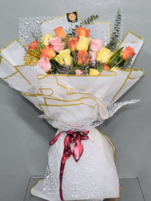2 Dozen Assorted Ecuadorian Roses Bouquet