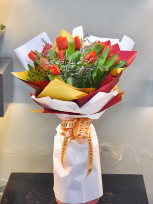 1 Dozen Tulips Bouquet